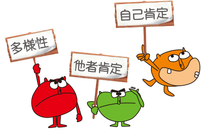 自己肯定
他者肯定
多様性の受容と共有